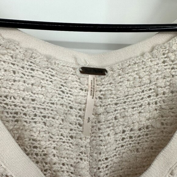 Free People Sweater Women's Songbird Sweater Cream Size Small - Picture 2 of 5